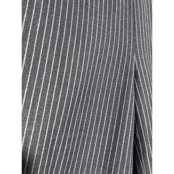 Madewell Bryant Wool Wide-Leg Gemma Stripe Pants in Navy - Sz S - Picture 6 of 9